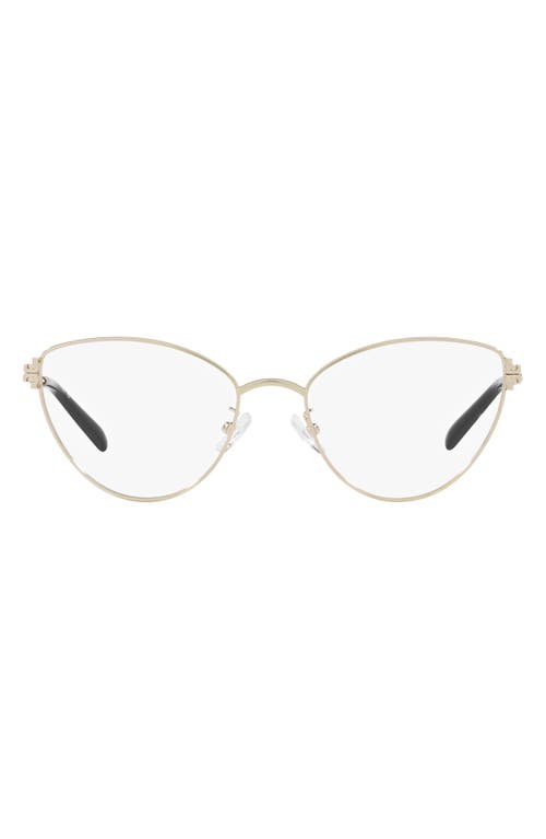 Tory Burch 53mm Cat Eye Optical Glasses in Gold at Nordstrom