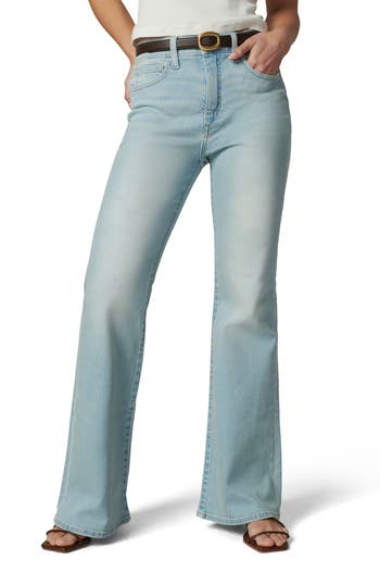 Joe's High Waist Flare Jeans In Blue