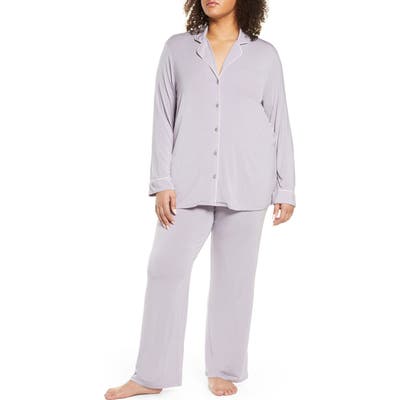 Plus Size Nordstrom Lingerie Moonlight Pajamas, Purple