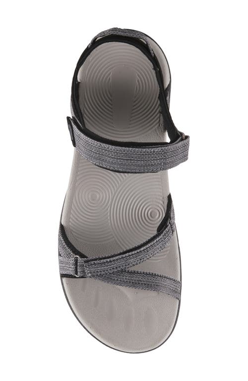 Flexus By Spring Step Powerpop Strappy Sport Sandal In Grey Multi