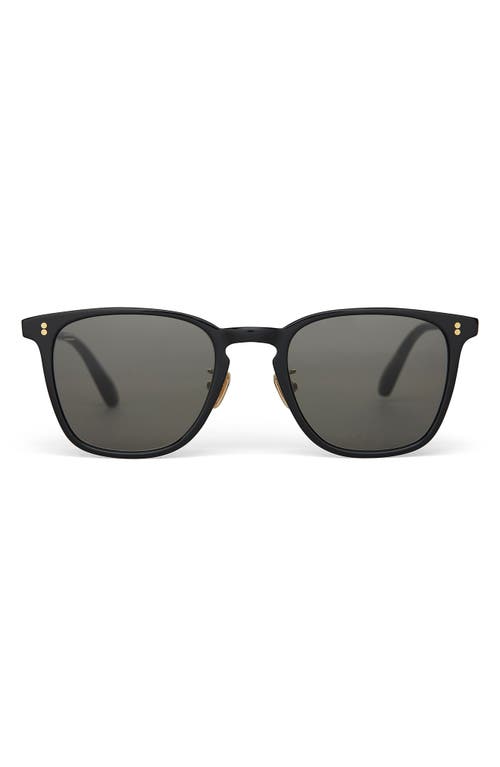 Toms Emerson 51mm Round Sunglasses In Black
