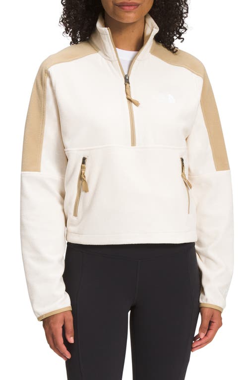 The North Face Polartec® 100 Crop Jacket In White