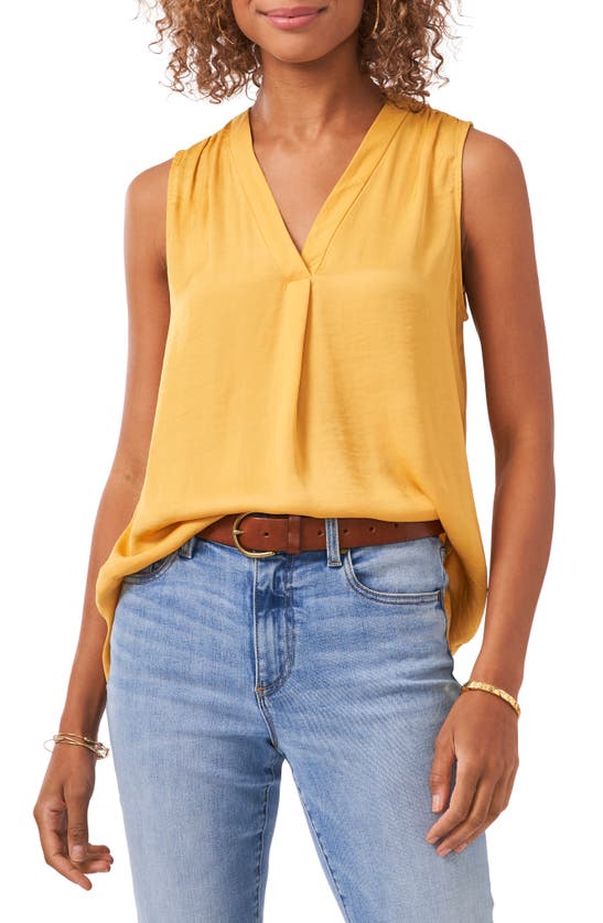 Shop Vince Camuto Rumpled Satin Blouse In Lux