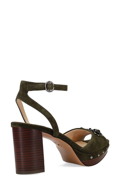 Pelle Moda Anara Platform Sandal In Olive