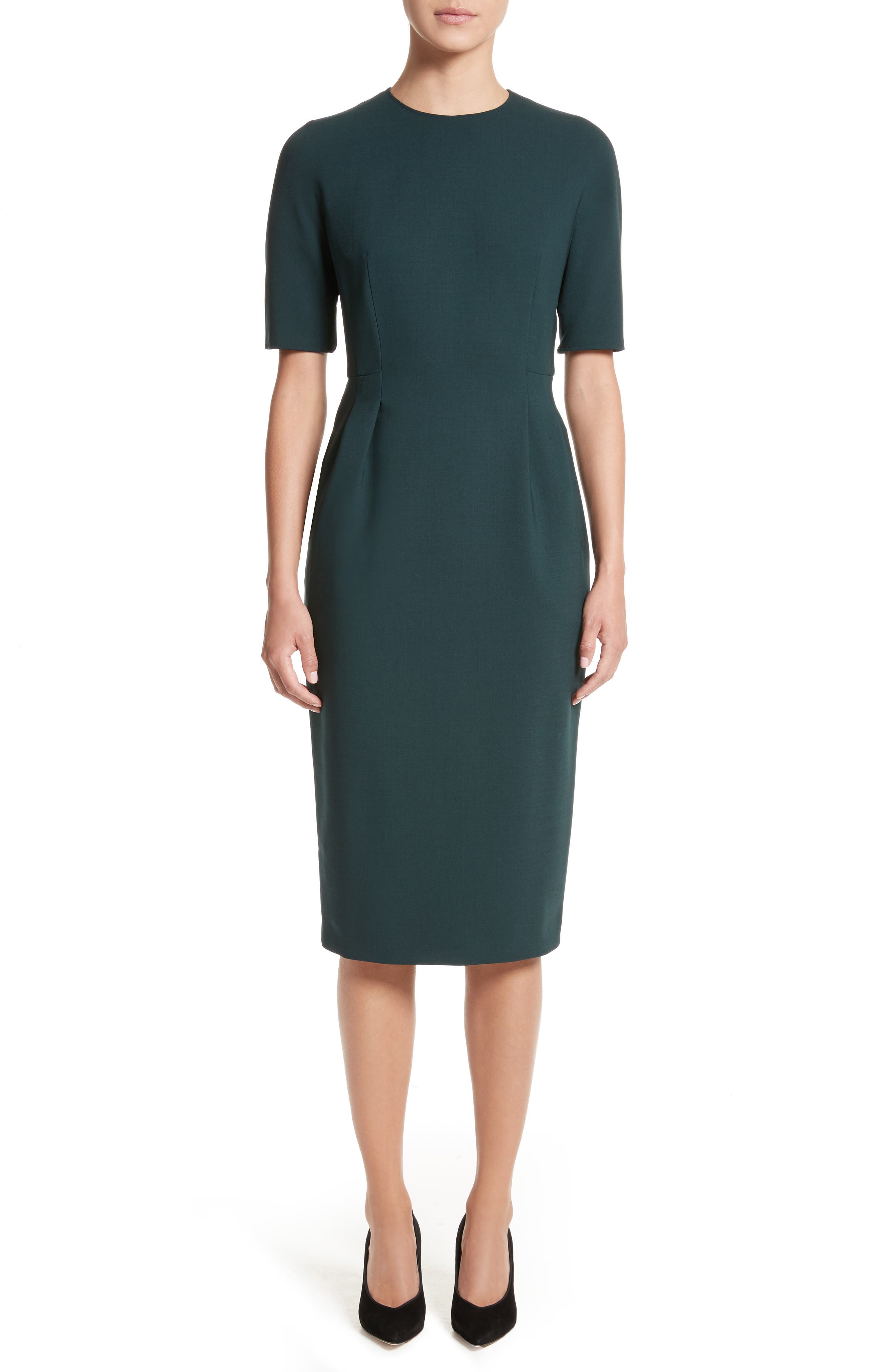 Max Mara Umano Stretch Wool Sheath Dress Nordstrom
