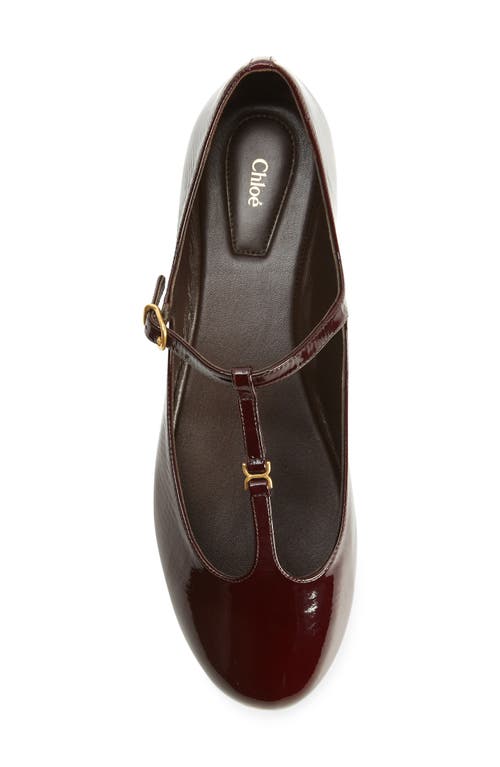 Shop Chloé Marcie Mary Jane Flat In 620 Plum Purple