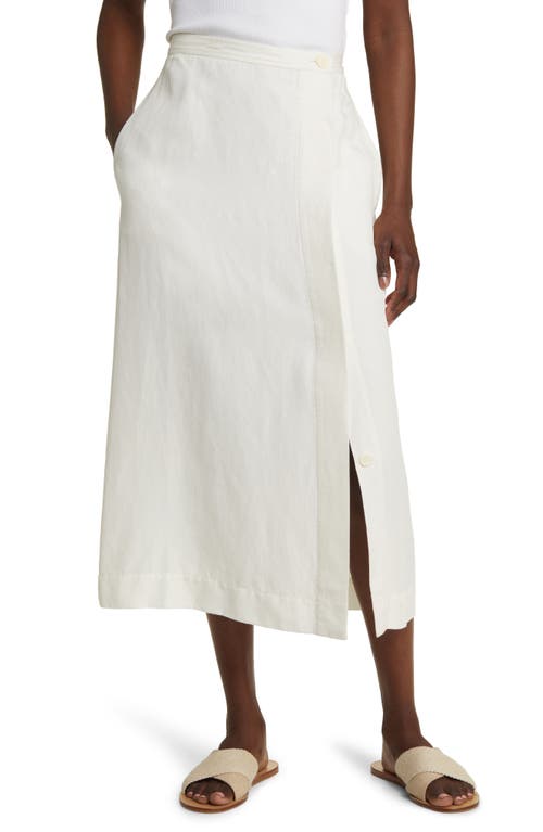 Alex Mill Button Front Twill Midi Skirt at Nordstrom,