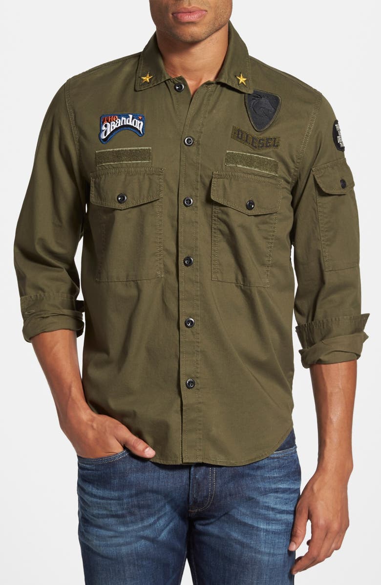 DIESEL® 'S-Pat' Military Shirt | Nordstrom