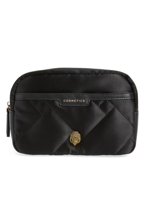 Kurt Geiger London Quilted Cosmetic Pouch in Black