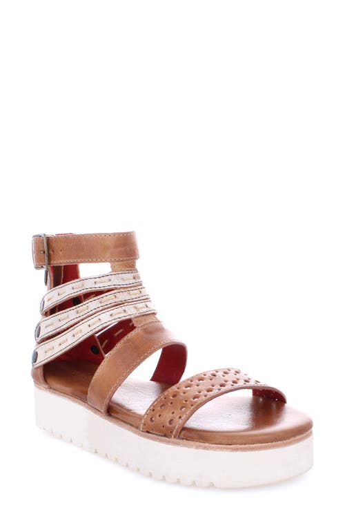 Bed Stu Artemia Platform Sandal In Tan Rustic Nectar Lux