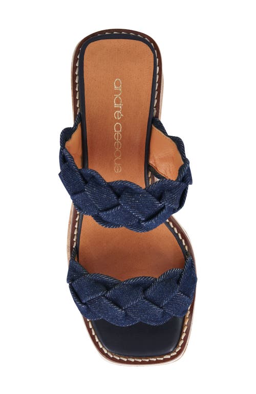 Andre Assous André Assous Layla Platform Sandal In Navy