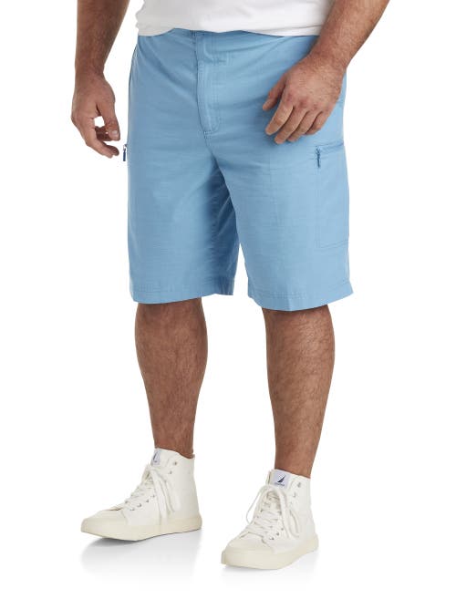 True Nation Hidden Zipper Cargo Shorts In Heritage Blue