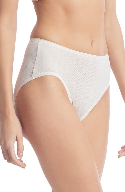 Hanky Panky Movecalm High Waist Briefs In Pearl/marsmallow