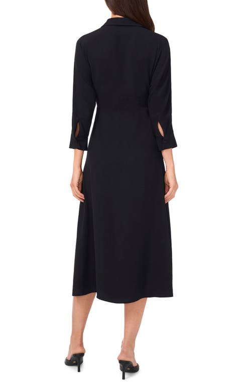 Shop Halogenr Halogen(r) Midi Shirtdress In Rich Black