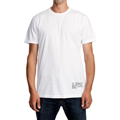 Rvca Spec Logo Graphic T-Shirt, White