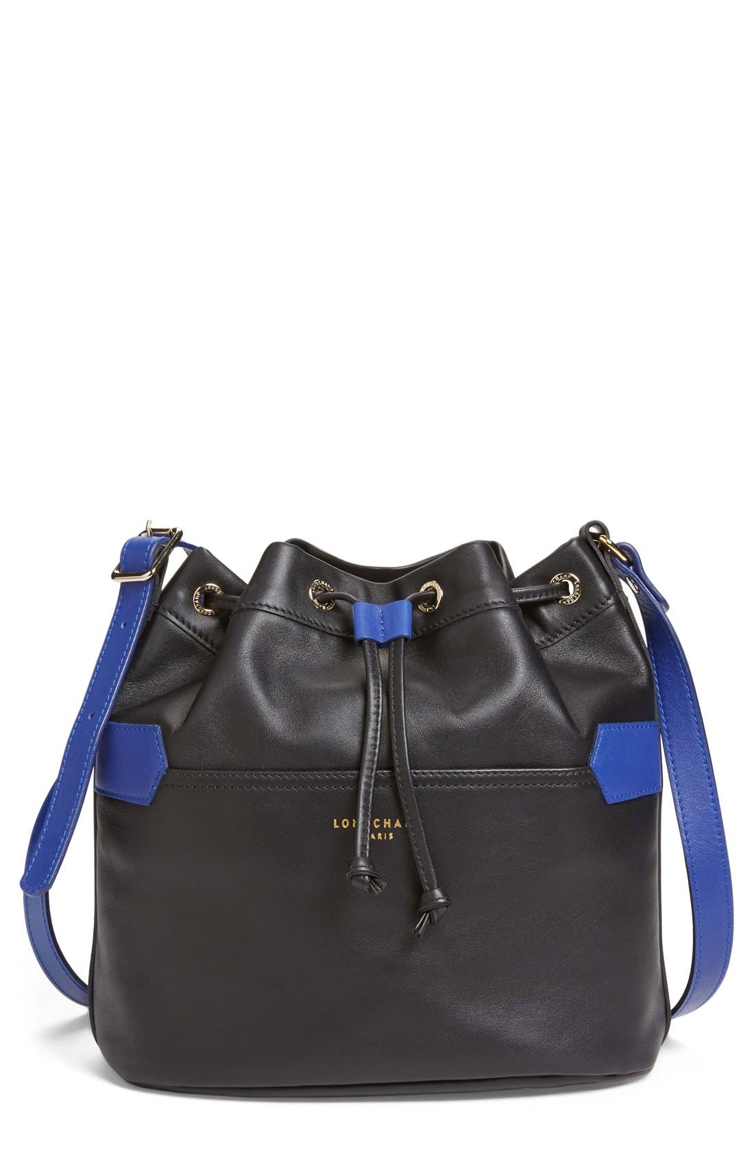 Longchamp '2.0' Leather Bucket Bag 