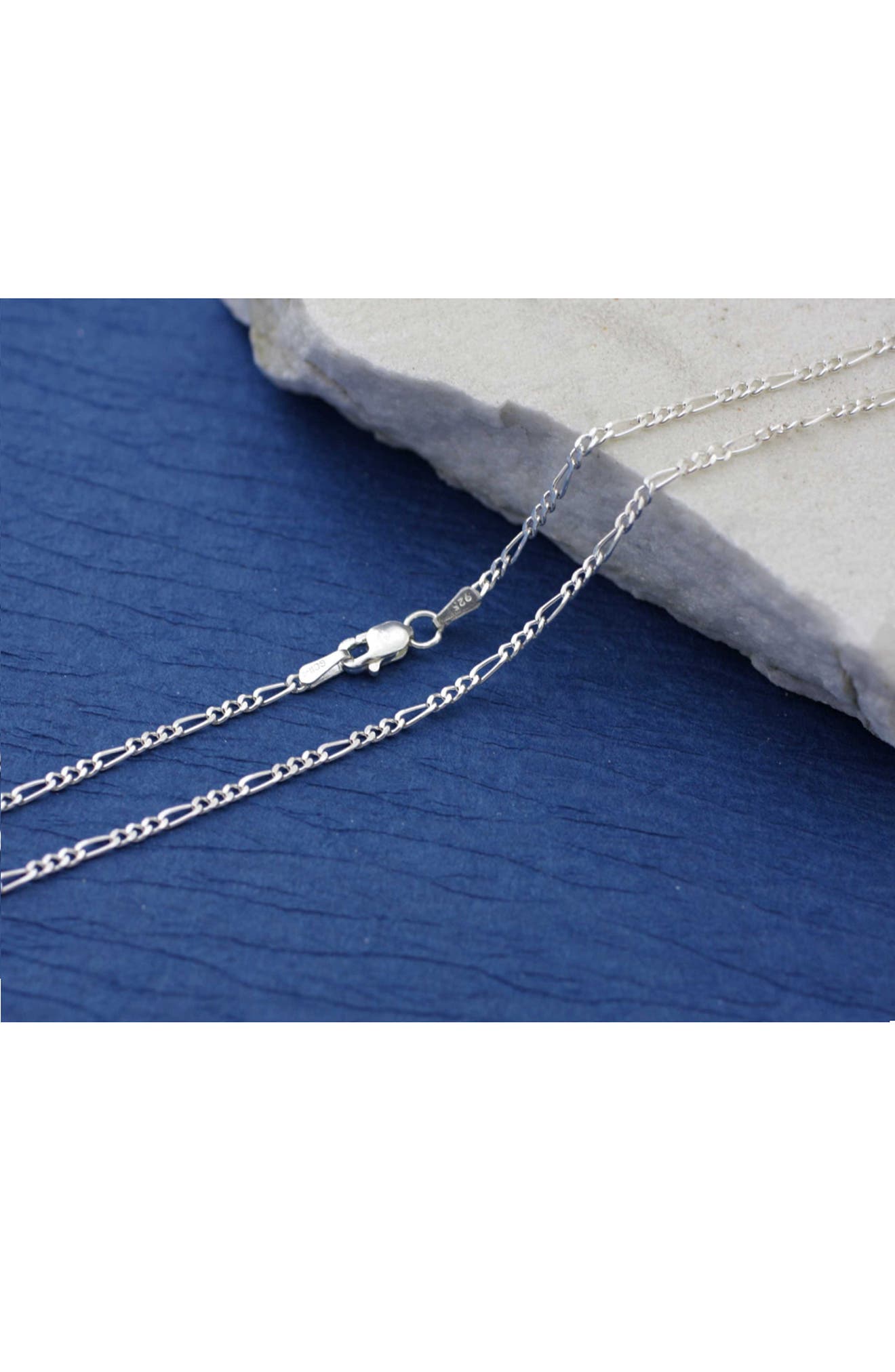 BEST SILVER Figaro Chain Necklace Nordstromrack