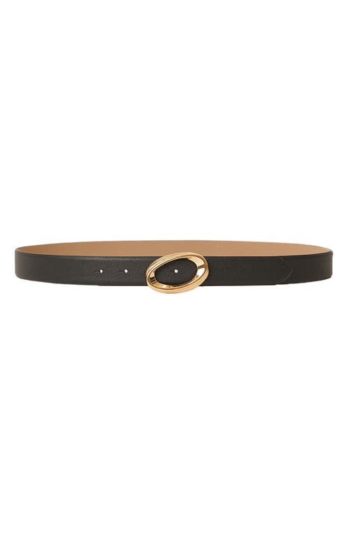 Shop B-low The Belt Gracie Leather Belt In Black Gold