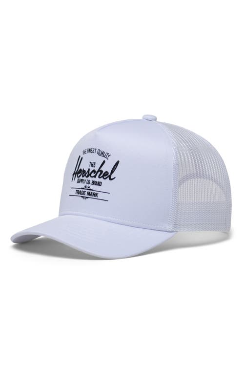 Whaler Mesh Trucker Hat in White