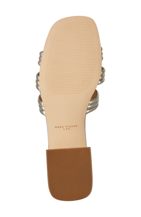Shop Marc Fisher Ltd Casara Slide Sandal In Gold 710