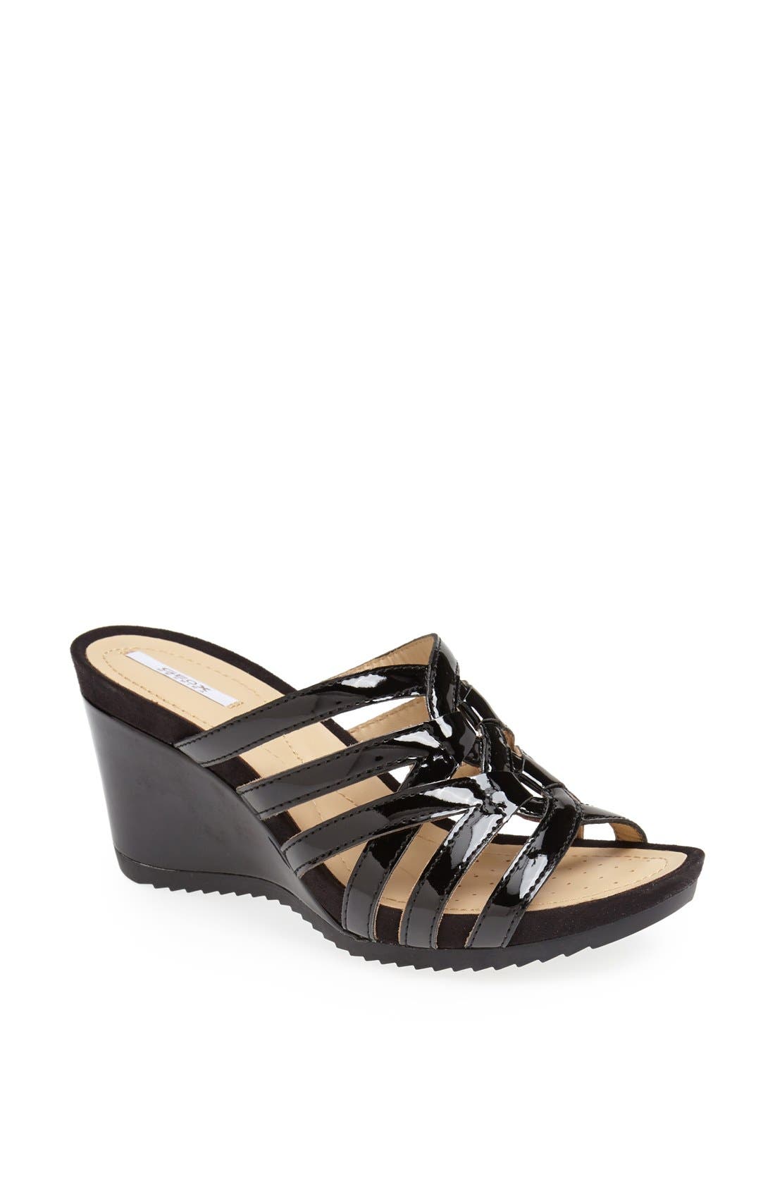 Geox 'Roxy' Patent Leather Wedge Sandal (Women) Nordstrom