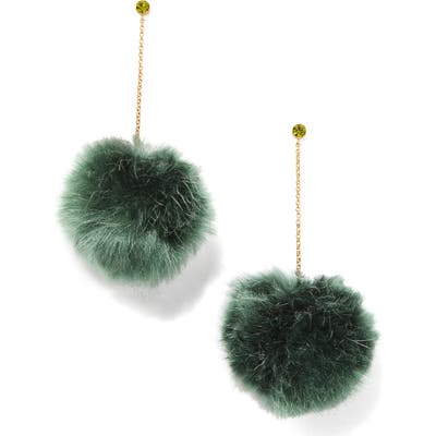 Kate Spade New York Want It Faux Fur Drop Earrings