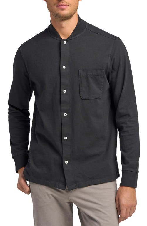 Good Man Brand Solid Cotton Button-Up Shirt in Black
