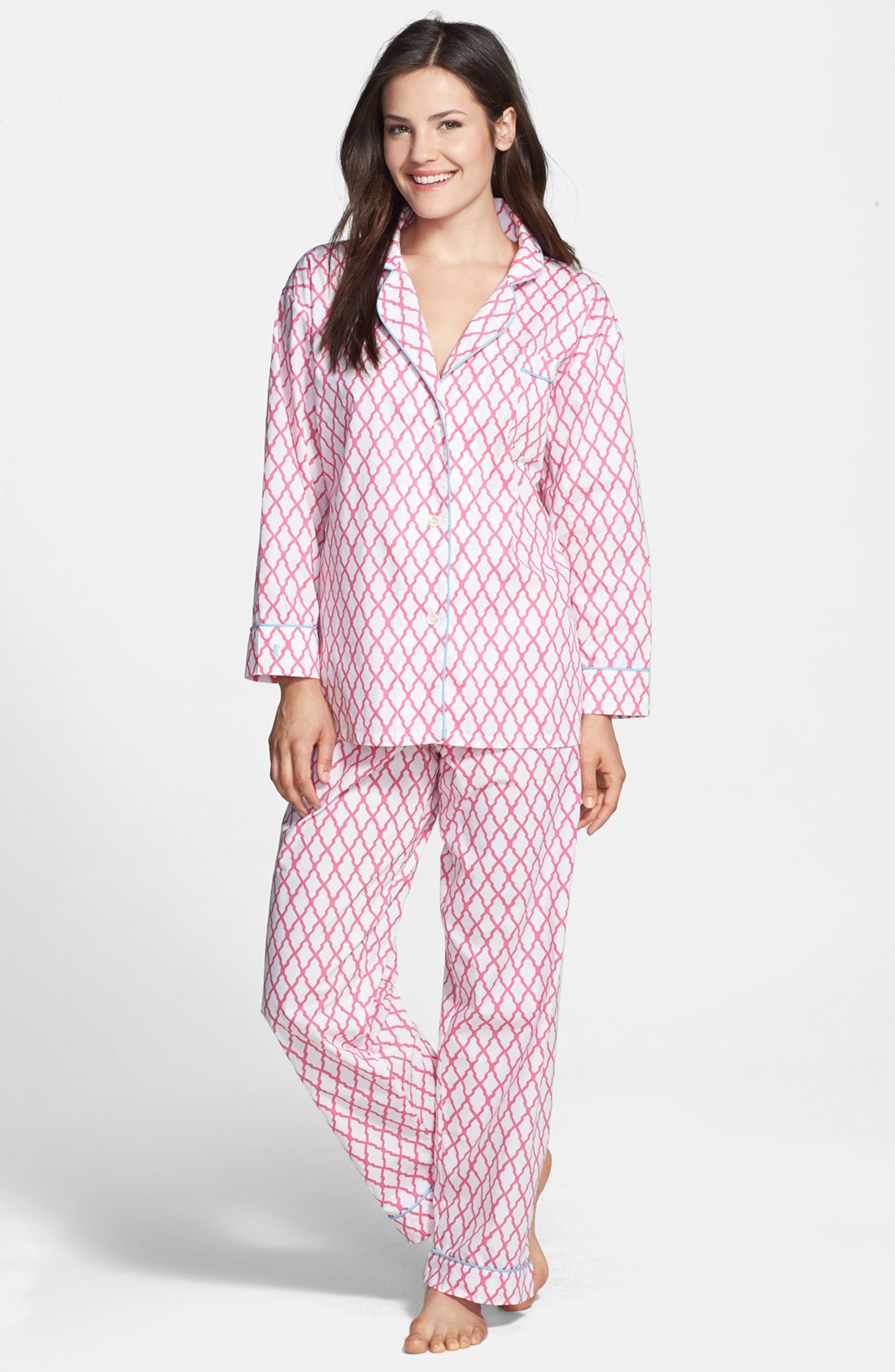 Women's Cotton Poplin Pajamas Printed Cotton Poplin Cotton Poplin