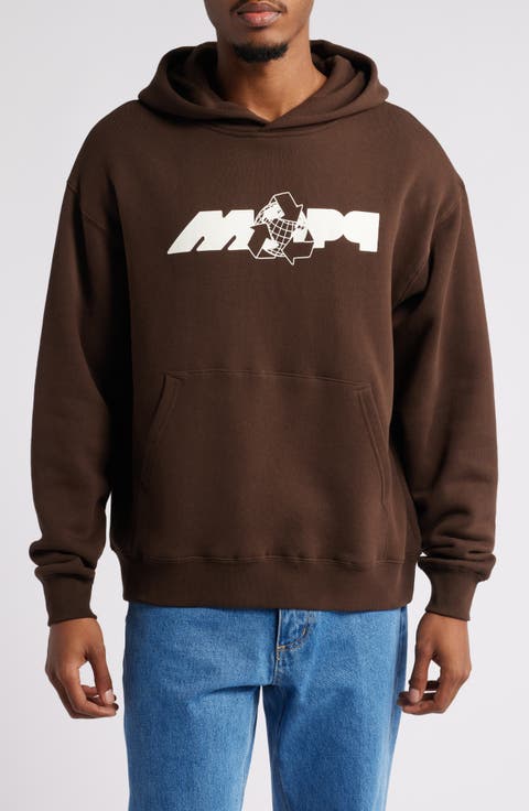 Recycle Logo Graphic Cotton Hoodie