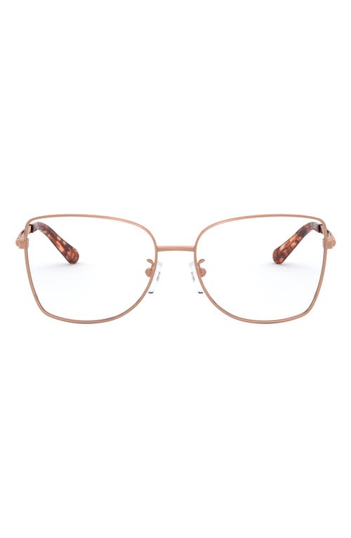 Michael Kors 54mm Butterfly Optical Glasses in Rose Gold at Nordstrom
