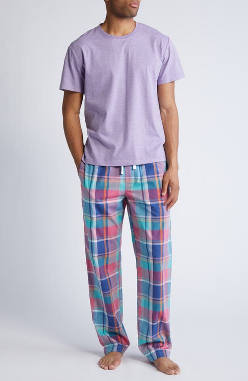 Lessons in Color T-Shirt & Plaid Pajama Pants in Purple Haze