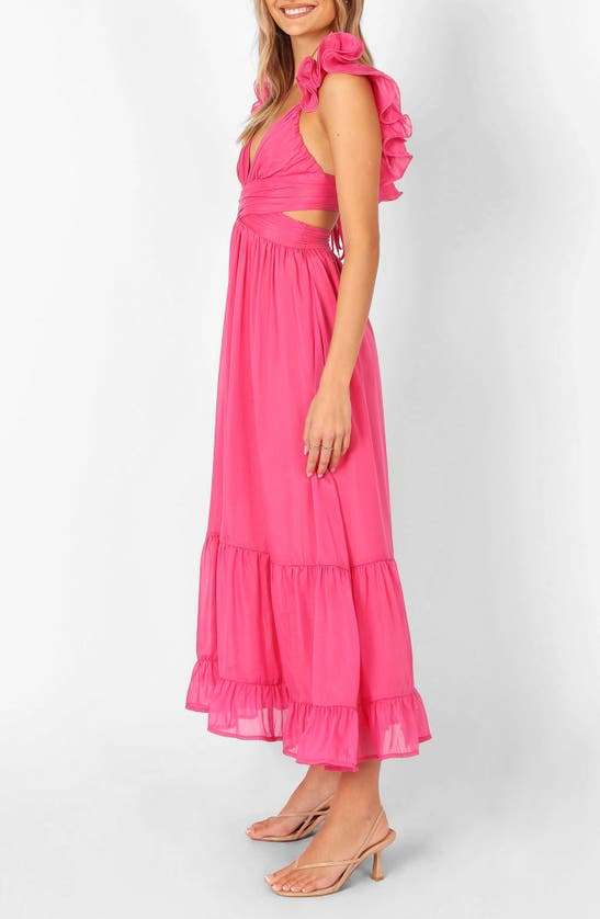 Petal And Pup Petal & Pup Bonito Ruffle Maxi Dress In Pink