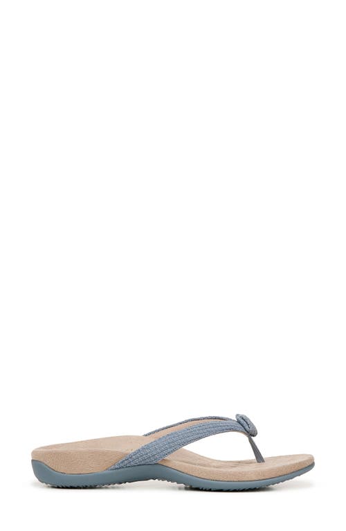 Shop Vionic Mattie Flip Flop In Vintage Blue Haze