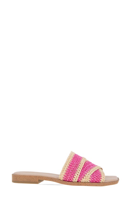 Shop Bcbgeneration Lileen Slide Sandal In Viva Pink-light Tan
