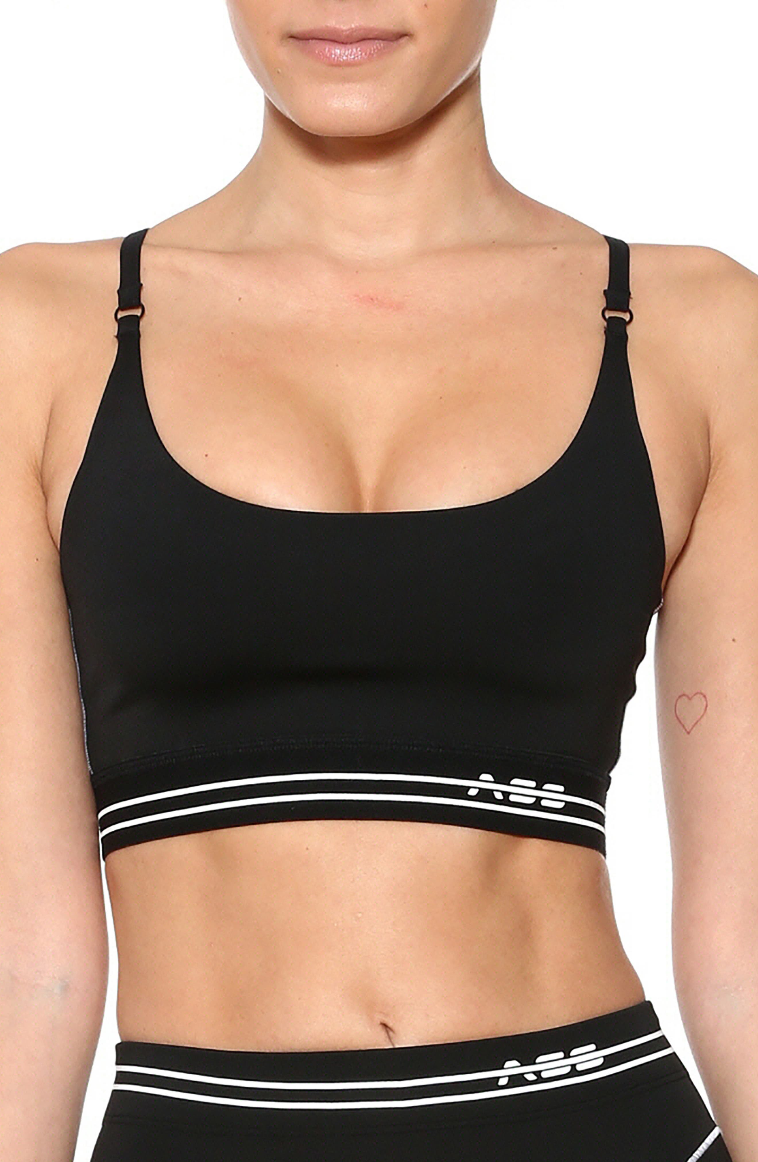 Adam Selman Core Sports Bra, Black