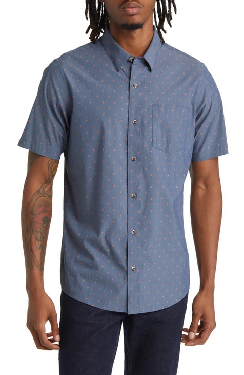 FOCO Midnight Philadelphia Eagles Thematic Button-up Shirt At Nordstrom in  Blue for Men