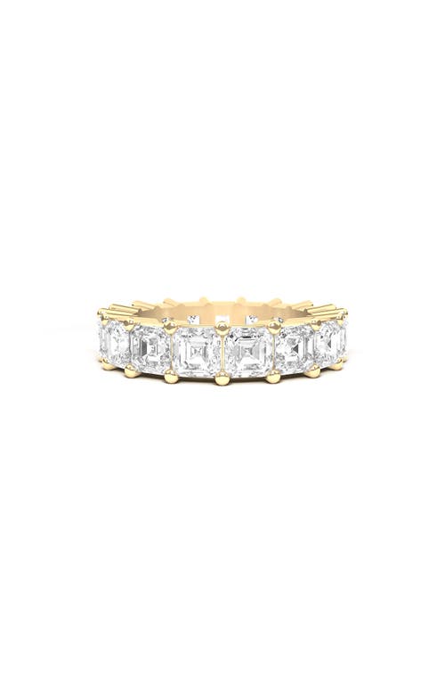 Hautecarat Lab Created Diamond Eternity Ring In Yellow Gold