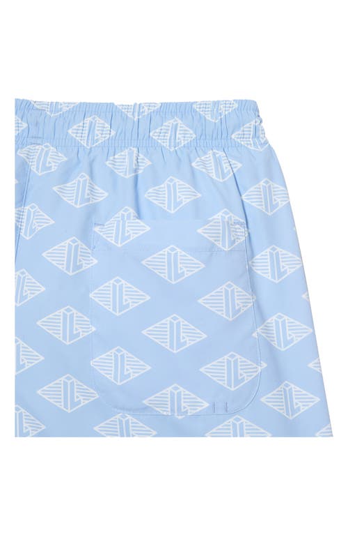 Shop Lacoste Uni Swim Trunks In Fv2 Overview/flour