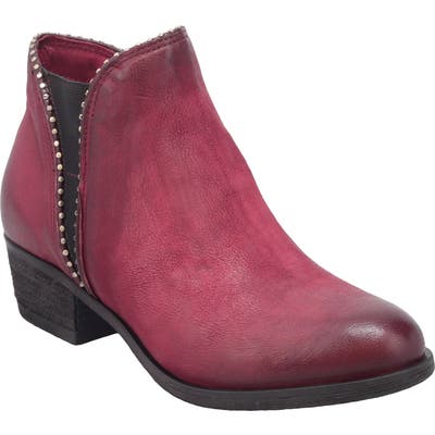 Miz Mooz Barrett Studded Western Bootie - Red