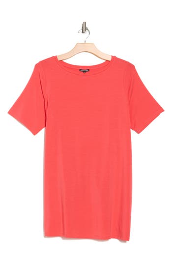 Eileen Fisher Bateau Neck Tunic In Red