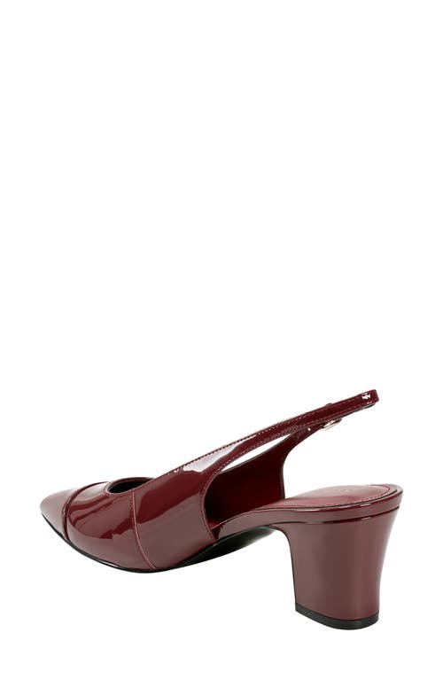 Shop Marc Fisher Ltd Blakeley Slingback Pointed Toe Pump In Dark Red