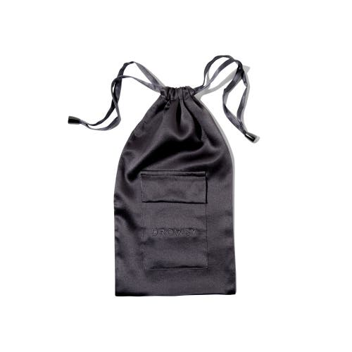 Drowsy Sleep Co . Silk Carry Pouch In Black Jade