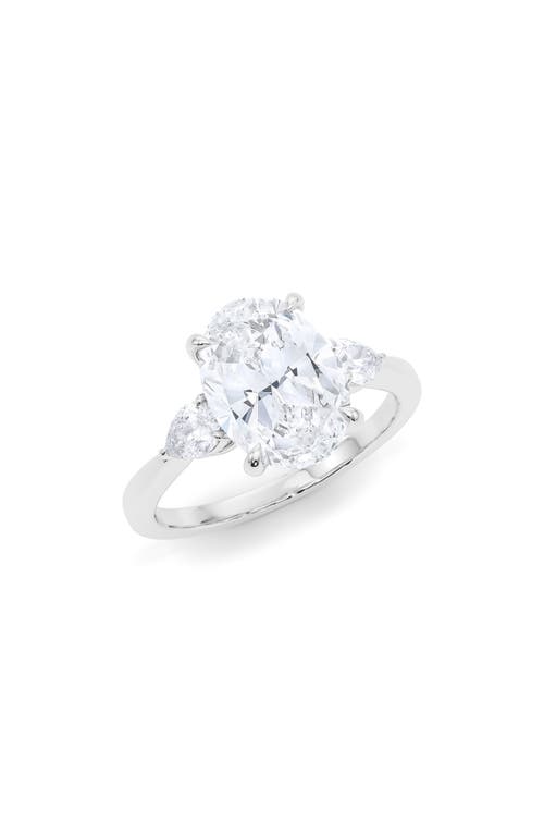 Lab Created Diamond Trio Ring in 18K White Gold