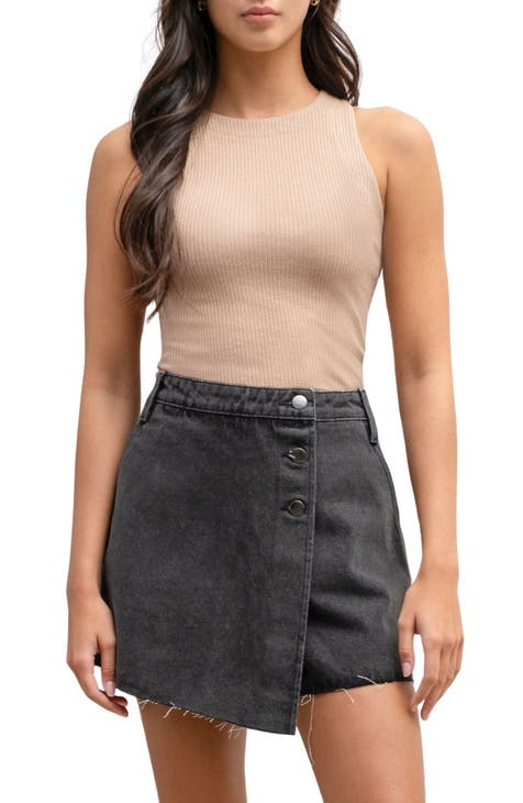 PSK COLLECTIVE Easy Crop Tank Top In Olive At Nordstrom Rack in