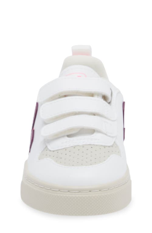 Shop Veja Kids' Small V-10 Sneaker In Magenta/sari