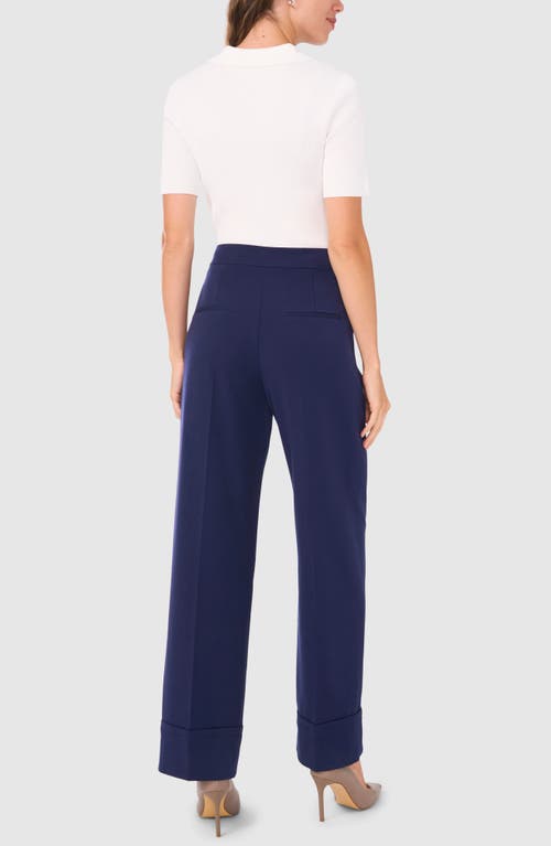 Shop Halogenr Halogen(r) Cuff Wide Leg Pants In Classic Navy Blue