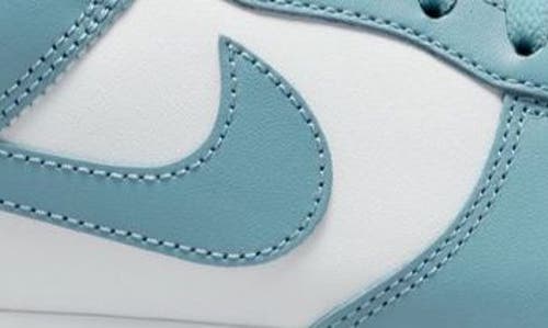 Shop Nike Dunk Low Retro Bttys Sneaker In White/denim Turquoise