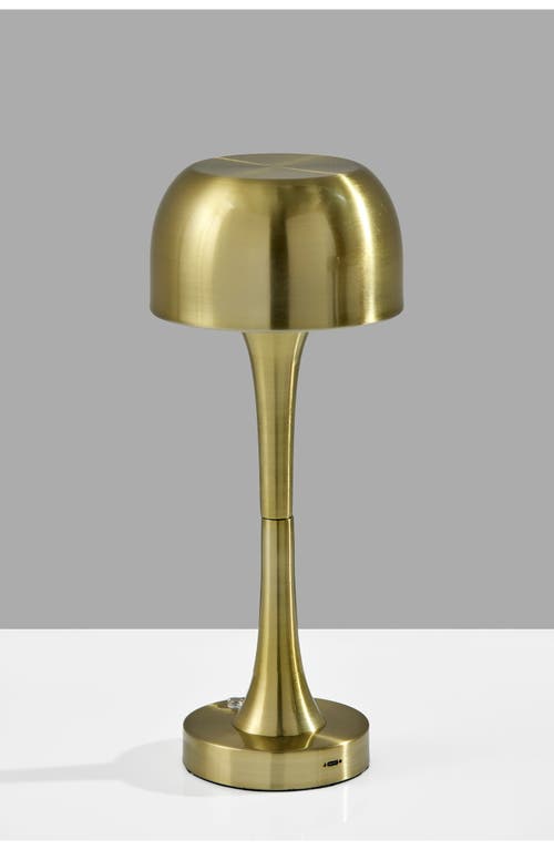 Adesso Lighting Jimmy Cordless Led Lamp In Antique Brass