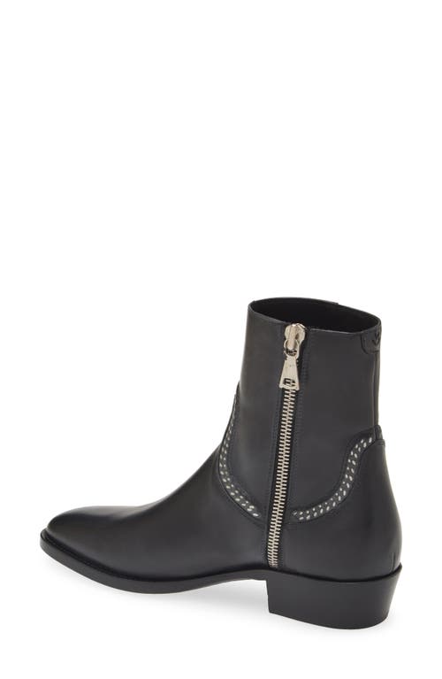 Shop John Varvatos Ludlow Brogue Zip Boot (men)<br /> In Black