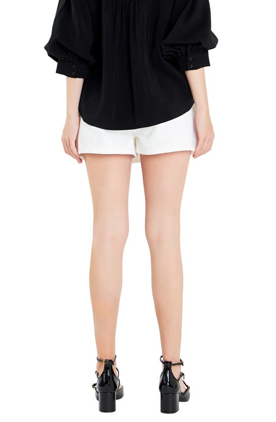 Shop English Factory Denim Mini Skort In White